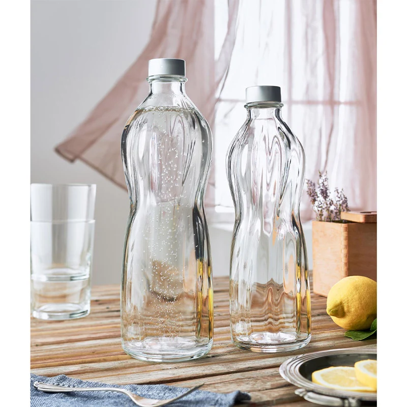1 Litro - Aqua Bottiglia Acqua in Vetro