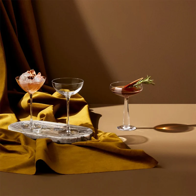 19.5 cl - Hepburn Calici Cocktail Coupe In Vetro Set 6 Pz