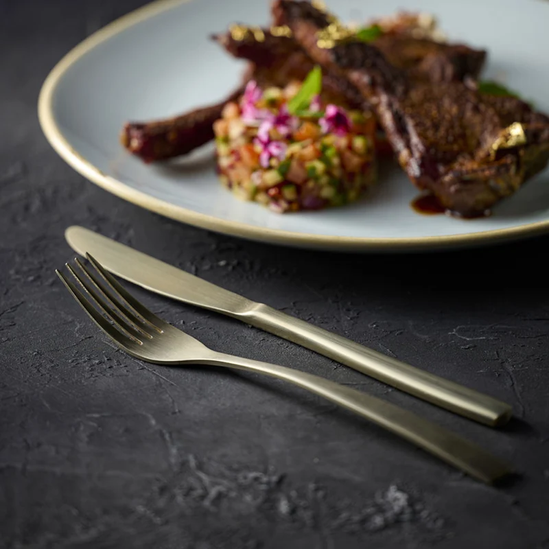 20 cm - Barcelona Forchetta Tavola In Acciaio Inox Set 12 Pz