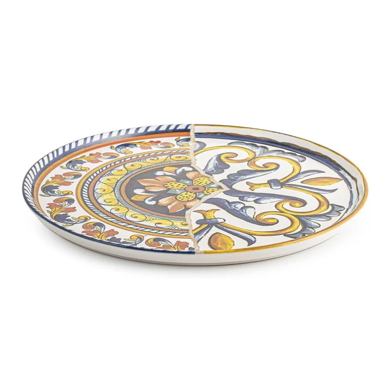 Positano Piatto Piano In Stoneware Set 6 Pz