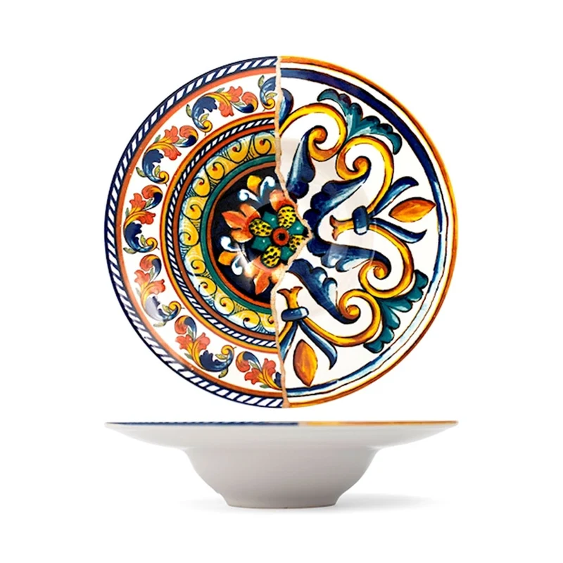 Positano Piatto Fondo Pastabowl In Stoneware Set 6 Pz