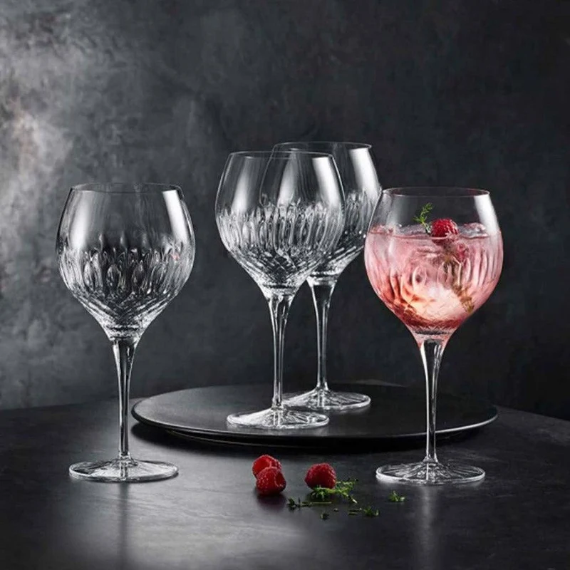 65 cl - Gin & Tonic Plymouth Calice Gin Tonic In Vetro Set 2 Pz