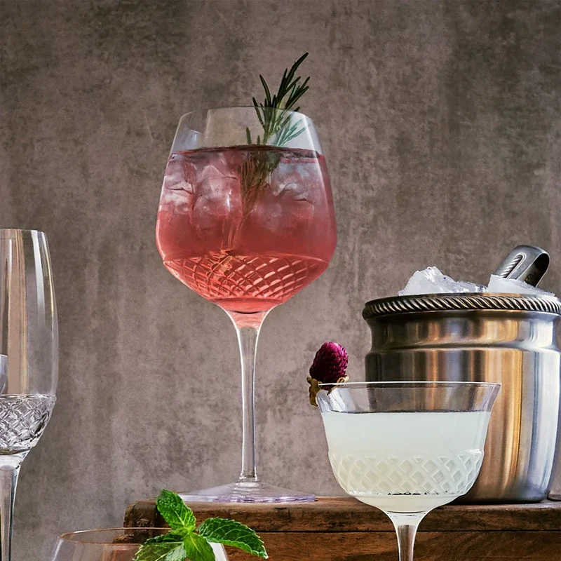 80.5 cl - Gin & Tonic Old Tom Calice Gin Tonic In Vetro Set 2 Pz