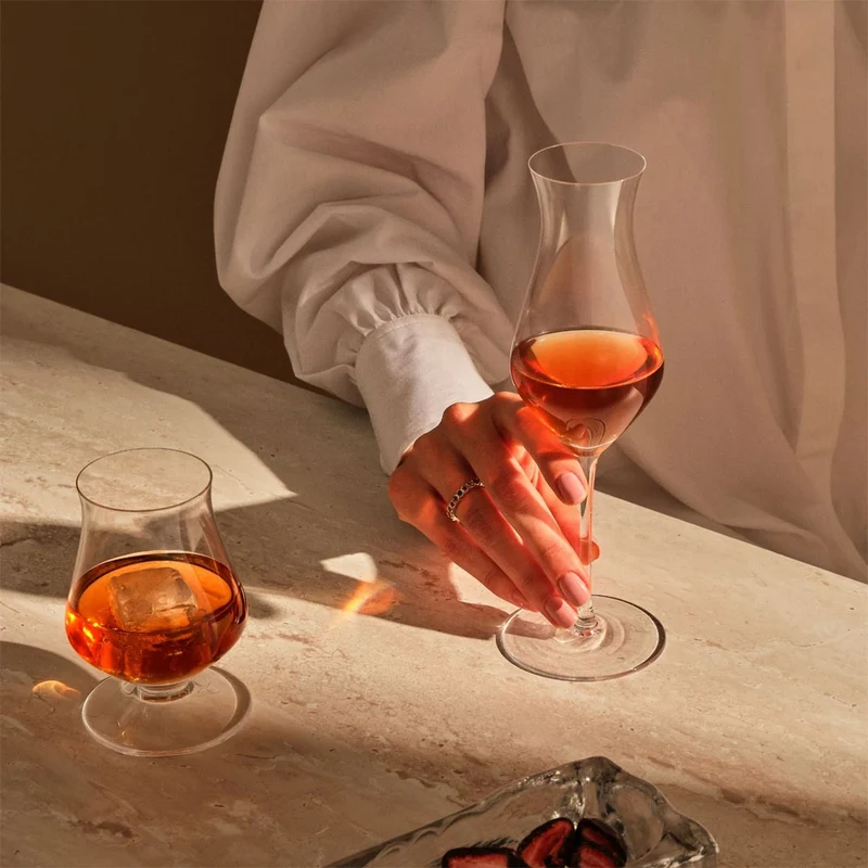 20.5 cl - Islands Calici Whisky - In Vetro - Set 2 Pz