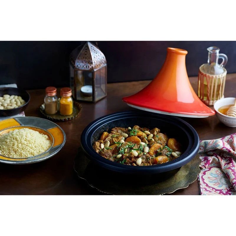 31 cm - Cocotte Tajine In Ghisa e Ceramica