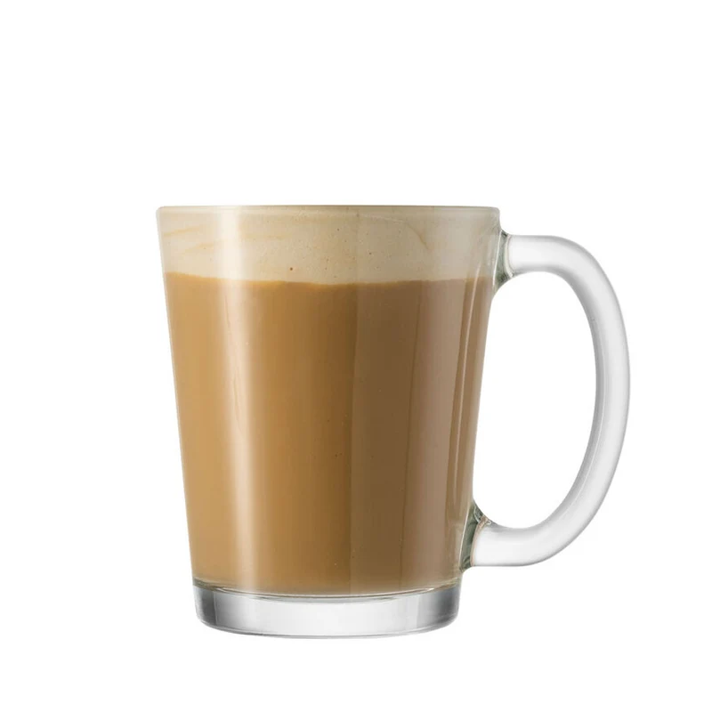 31 cl - Conic Mug Multiuso Con Manico - In Vetro - Set 6 Pz