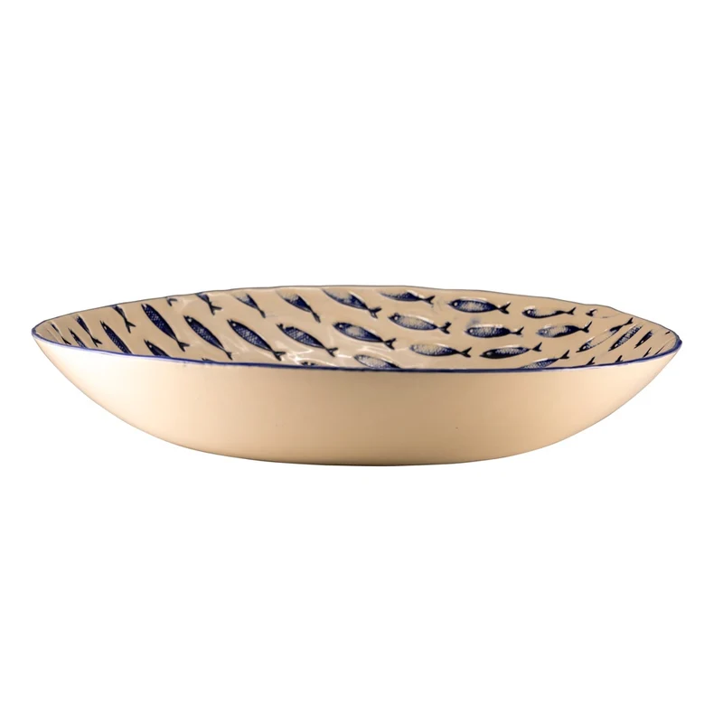 36 cm - Thalassios Coppa Rotonda In Stoneware Set 2 Pz