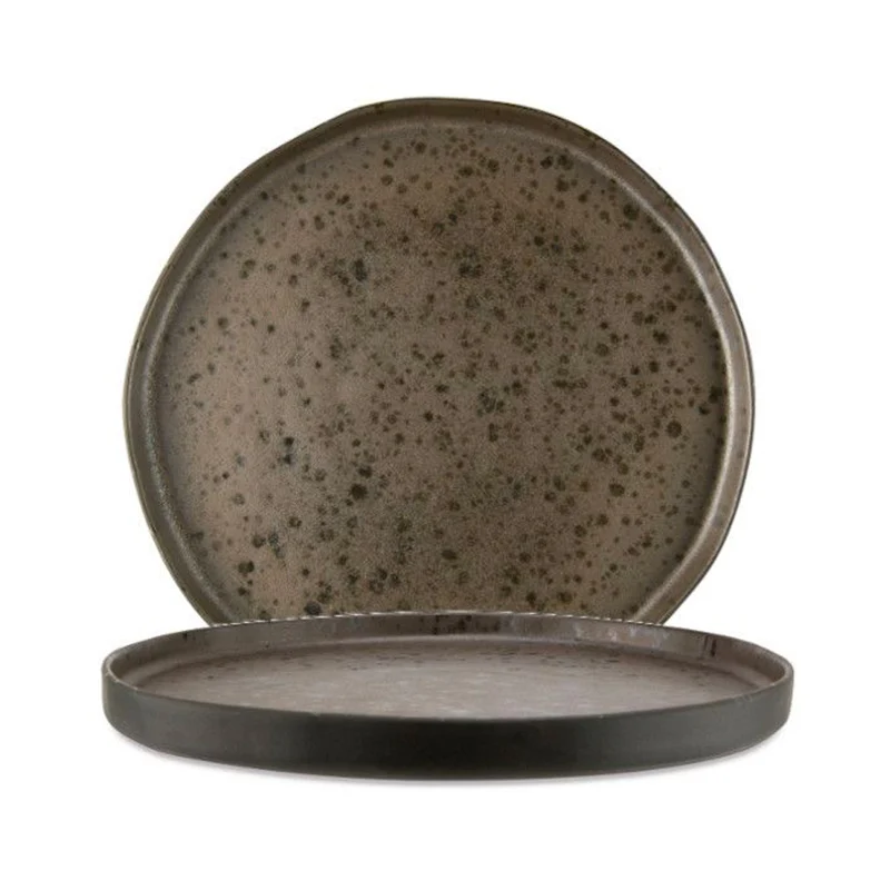 31 cm - Phobos Piatto piano In Stoneware Set 4 Pz