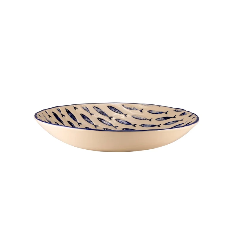 26 cm - Thalassios Piatto Fondo In Stoneware Set 4 Pz
