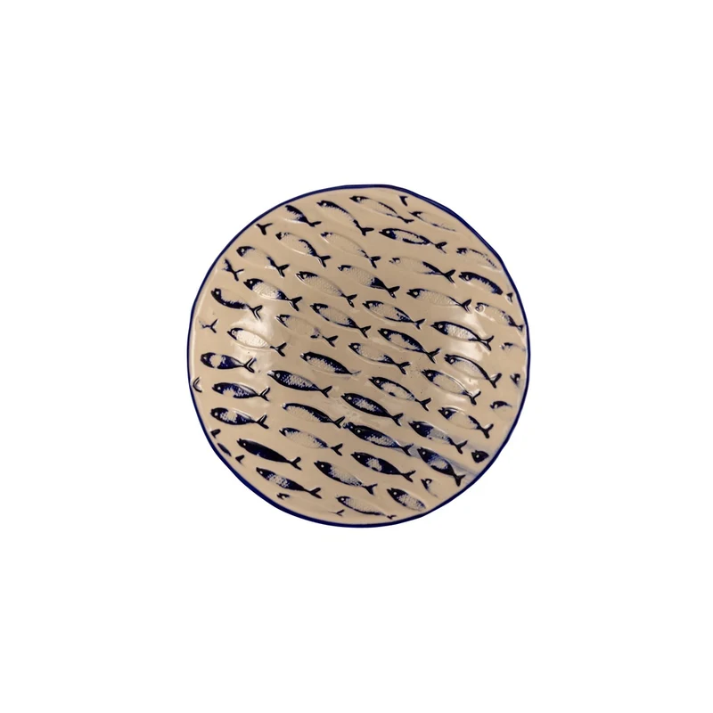 19 cm - Thalassios Coppa Rotonda In Stoneware Set 6 Pz