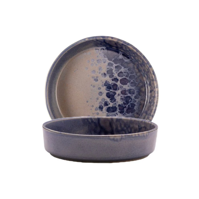 18 cm - Phobos Piatto Fondo In Stoneware Set 6 Pz