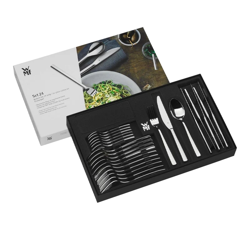 Boston Servizio Posate In Acciaio Inox Cromargen In Acciaio Inox Set 24 Pz