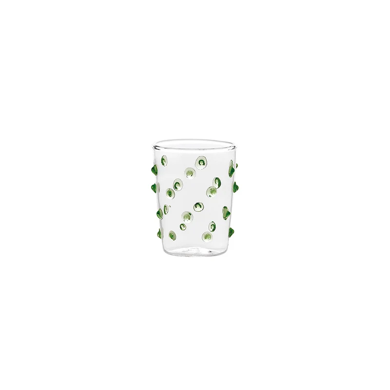 9.5 cl - Party Junior Bicchiere Liquore Caffè Fatto a Mano In Vetro Borosilicato Set 6 Pz