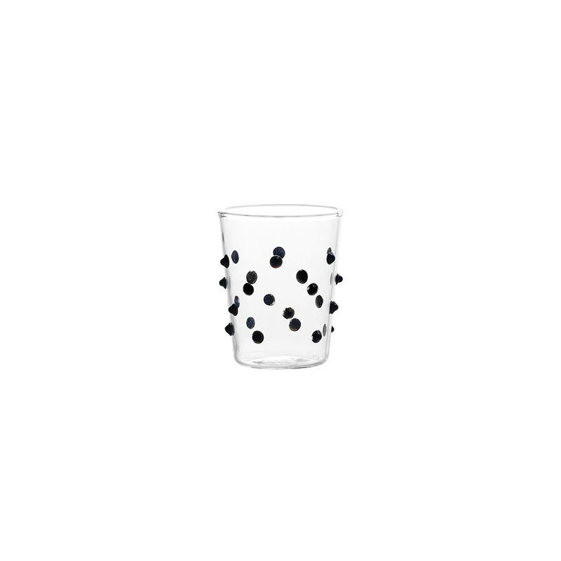 9.5 cl - Party Junior Bicchiere Liquore Caffè Fatto a Mano In Vetro Borosilicato Set 6 Pz