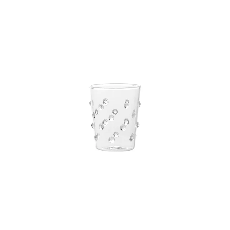 9.5 cl - Party Junior Bicchiere Liquore Caffè Fatto a Mano In Vetro Borosilicato Set 6 Pz
