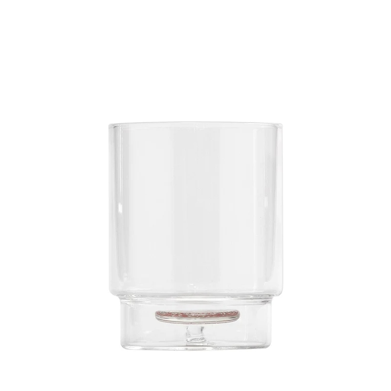 35 cl - Teca Terrazzo Bicchiere Acqua Fatto a Mano In Vetro Borosilicato Set 6 Pz