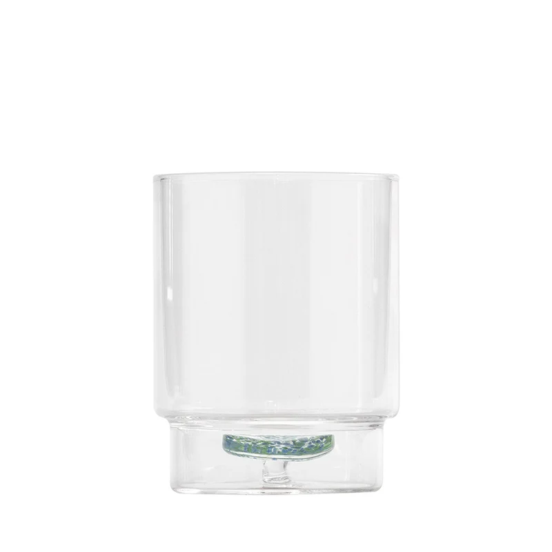 35 cl - Teca Terrazzo Bicchiere Acqua Fatto a Mano In Vetro Borosilicato Set 6 Pz