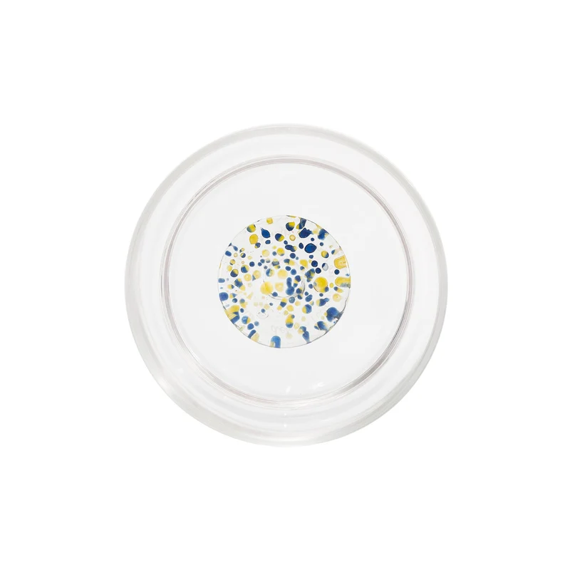 35 cl - Teca Terrazzo Bicchiere Acqua Fatto a Mano In Vetro Borosilicato Set 6 Pz