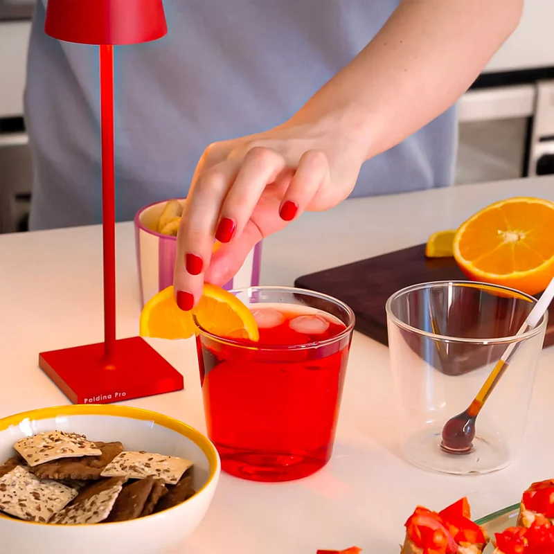 38.5 cl - Spritzometro Bicchiere Cocktail Fatto a Mano In Vetro Borosilicato Set 2 Bicchieri e Misurino