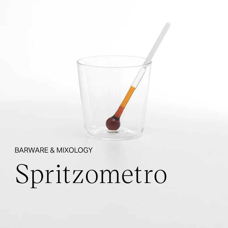 38.5 cl - Spritzometro Bicchiere Cocktail Fatto a Mano In Vetro Borosilicato Set 2 Bicchieri e Misurino