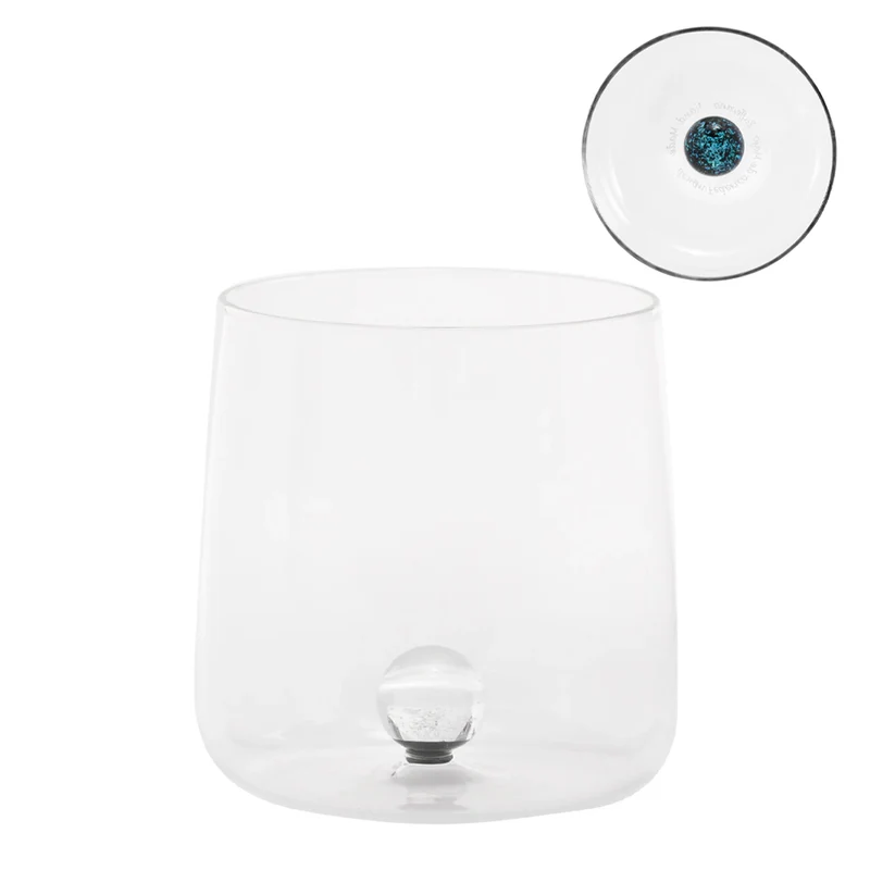 44 cl - Bilia Caleido Bicchiere Acqua Fatto a Mano In Vetro Borosilicato Set 4 Pz