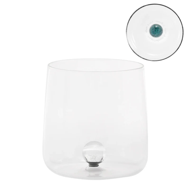 44 cl - Bilia Caleido Bicchiere Acqua Fatto a Mano In Vetro Borosilicato Set 4 Pz