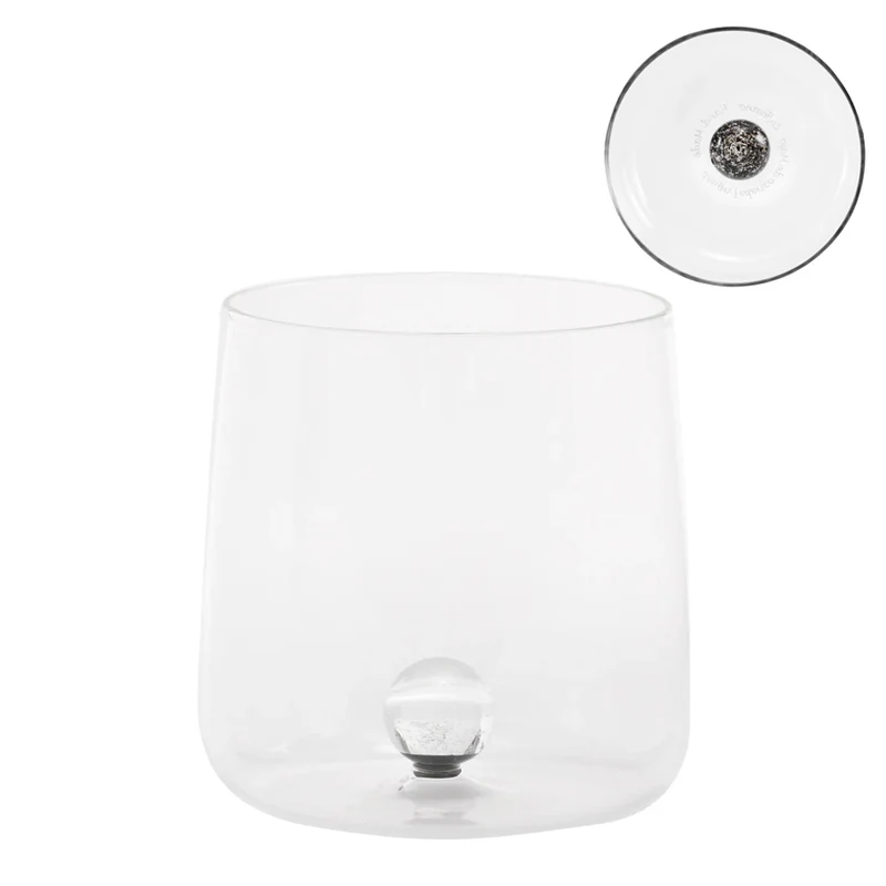 44 cl - Bilia Caleido Bicchiere Acqua Fatto a Mano In Vetro Borosilicato Set 4 Pz