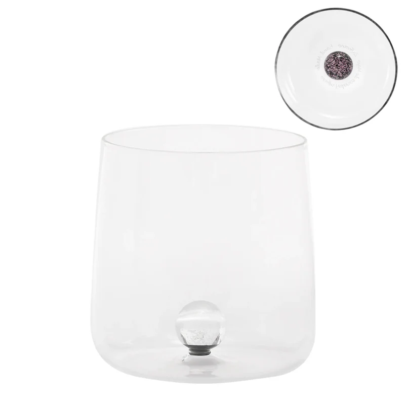 44 cl - Bilia Caleido Bicchiere Acqua Fatto a Mano In Vetro Borosilicato Set 4 Pz