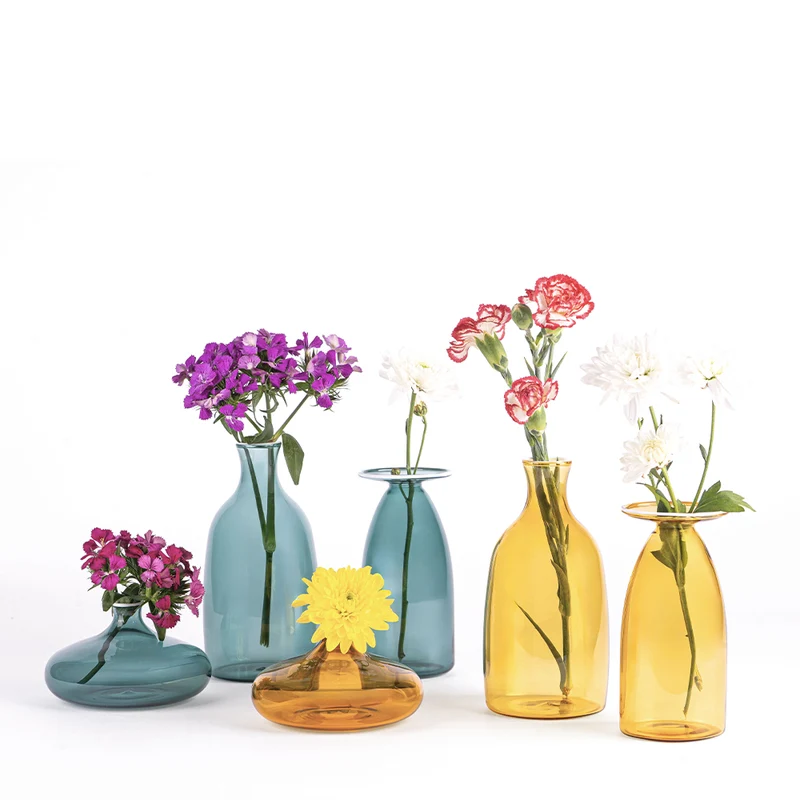 13 cm - Un Fiore Vaso Fiori In Vetro Borosilicato
