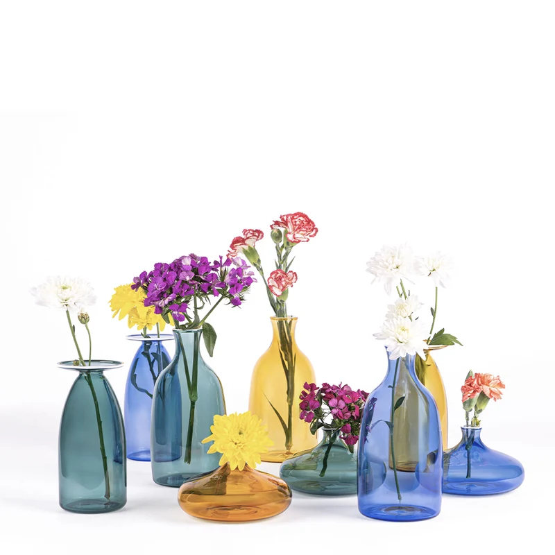 13 cm - Un Fiore Vaso Fiori In Vetro Borosilicato