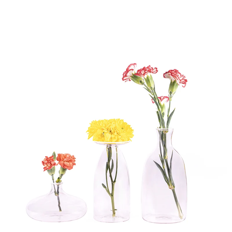 13 cm - Un Fiore Vaso Fiori In Vetro Borosilicato