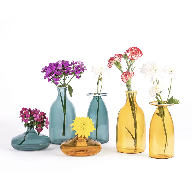 7.8 cm - Un Fiore Vaso Fiori In Vetro Borosilicato