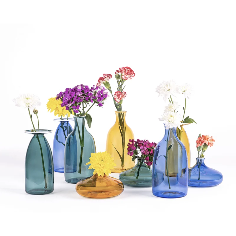 7.8 cm - Un Fiore Vaso Fiori In Vetro Borosilicato