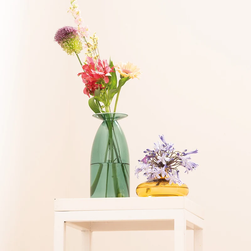 15 cm - Un Fiore Vaso Fiori In Vetro Borosilicato