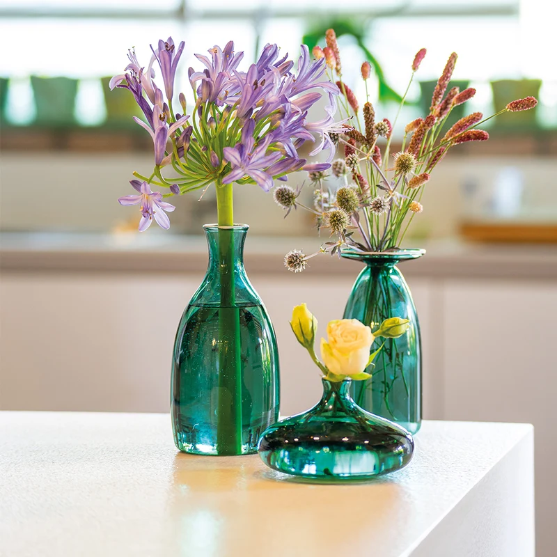 15 cm - Un Fiore Vaso Fiori In Vetro Borosilicato