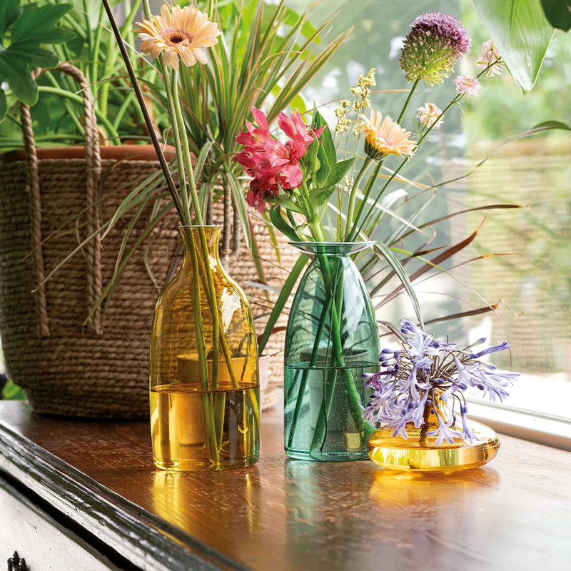 15 cm - Un Fiore Vaso Fiori In Vetro Borosilicato