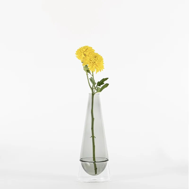 25 cm - Conosfera Vaso Fiori In Vetro Borosilicato