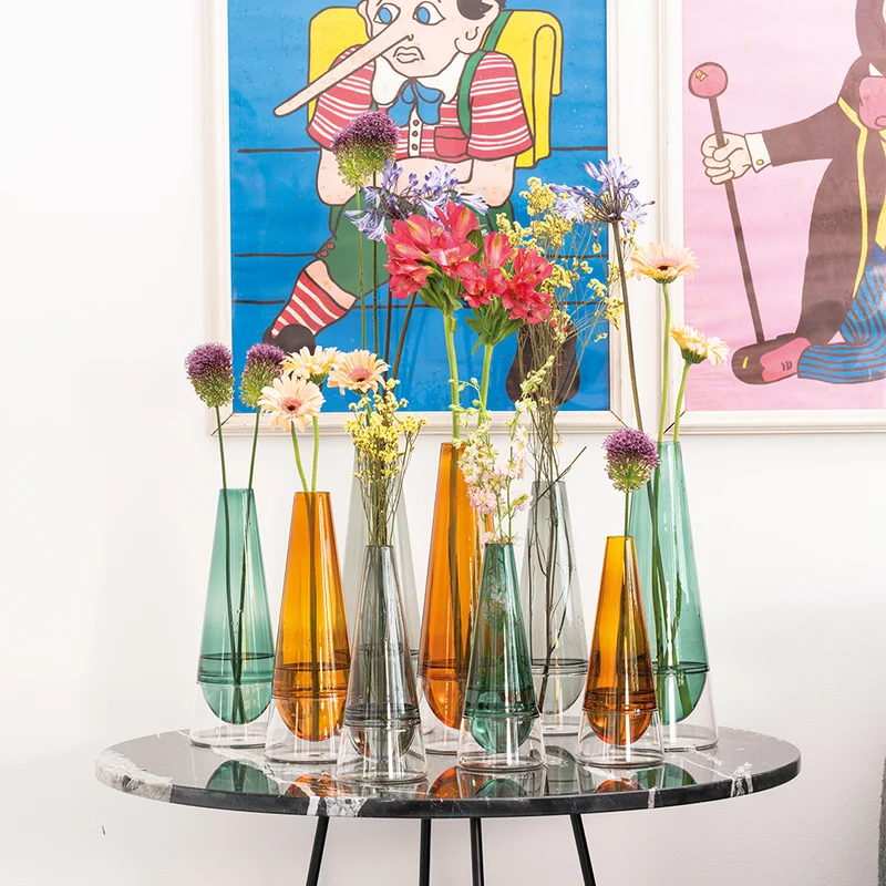 35 cm - Conosfera Vaso Fiori In Vetro Borosilicato