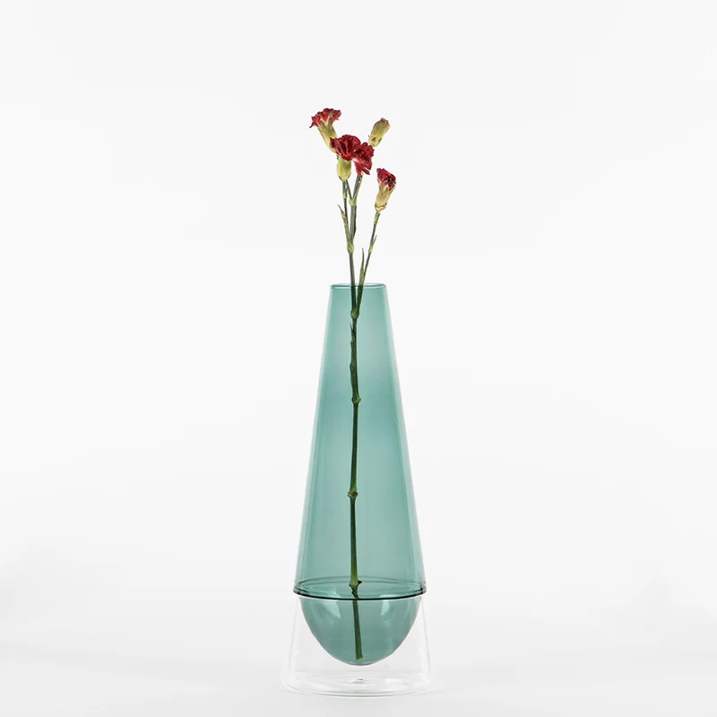 35 cm - Conosfera Vaso Fiori In Vetro Borosilicato