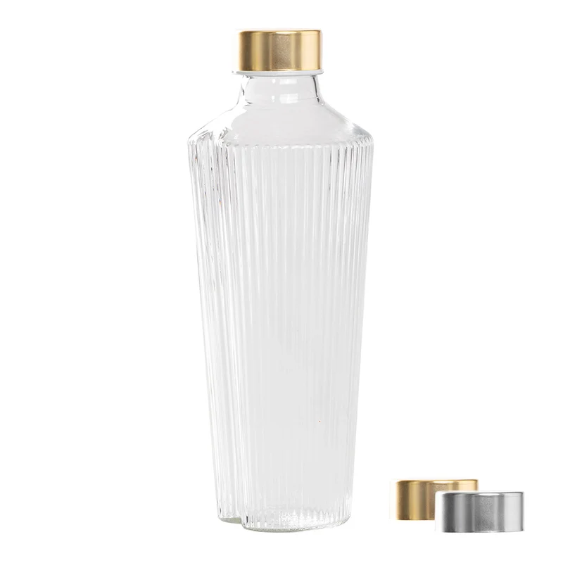 90 cl - Handy Bottiglia Acqua Soffiata e Lavorata a Mano In Vetro Borosilicato