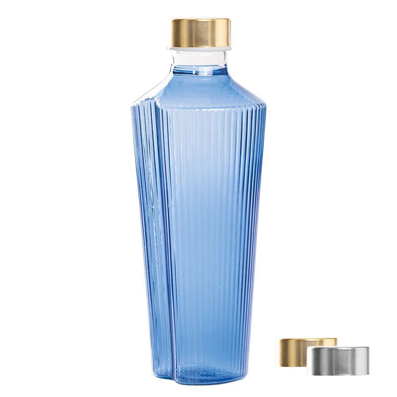 90 cl - Handy Bottiglia Acqua Soffiata e Lavorata a Mano In Vetro Borosilicato