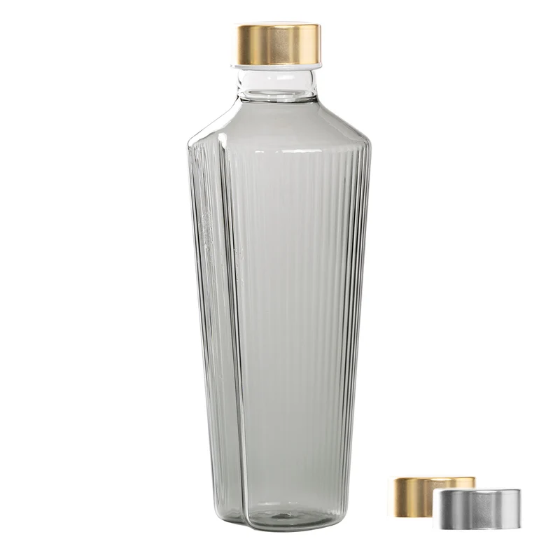 90 cl - Handy Bottiglia Acqua Soffiata e Lavorata a Mano In Vetro Borosilicato