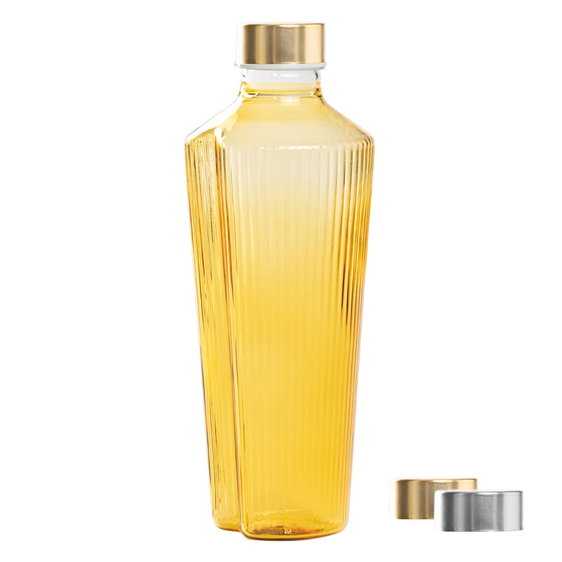 90 cl - Handy Bottiglia Acqua Soffiata e Lavorata a Mano In Vetro Borosilicato