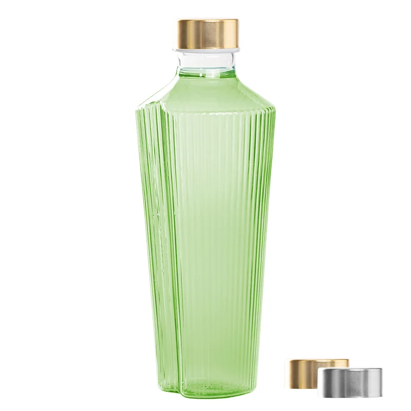 90 cl - Handy Bottiglia Acqua Soffiata e Lavorata a Mano In Vetro Borosilicato