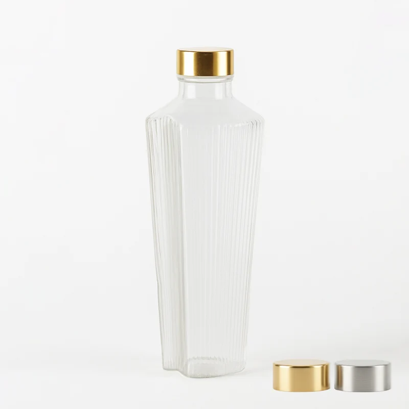 90 cl - Handy Bottiglia Acqua Soffiata e Lavorata a Mano In Vetro Borosilicato