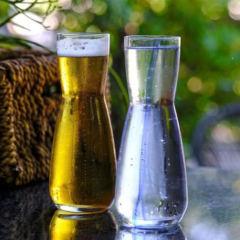 1.05 Litri - Ensemble Caraffa In Vetro Set 6 Pz