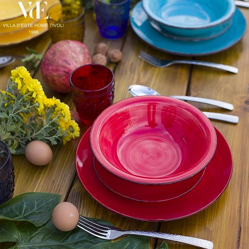Baita Servizio Piatti In Stoneware - Set 18 Pz