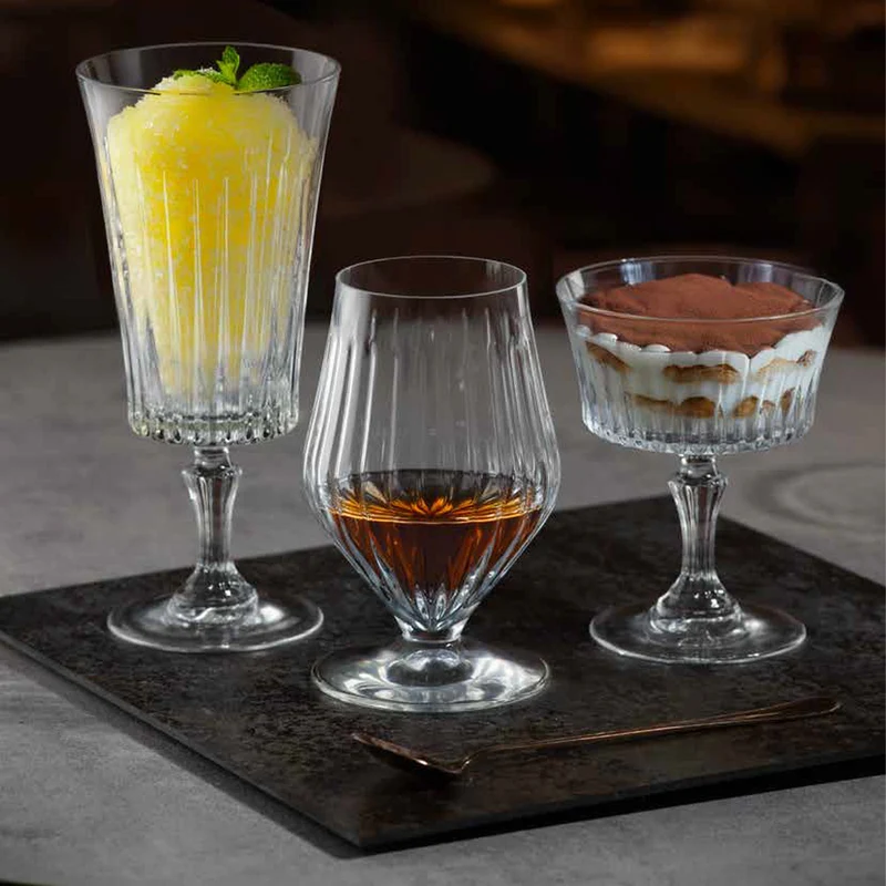 26 cl - Timeless Coppa Dessert In Vetro Cristallino Luxion Set 6 Pz