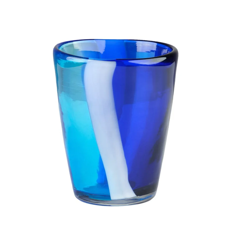 31 cl - Amazonicos Bicchiere Acqua In Vetro Soffiato a Bocca Set 6 Pz
