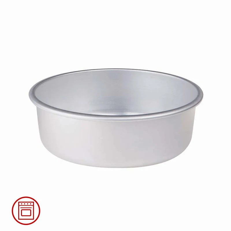 Pasticceria & Pizza Tortiera Conica Alta 8 cm Con Orlo In Alluminio